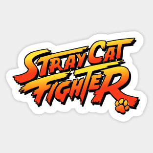 Stray Cat Fighter Sticker